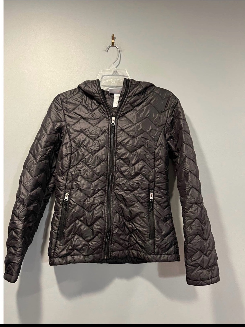 *Free Country Black Quilted Hooded Puffer Jacket - Women